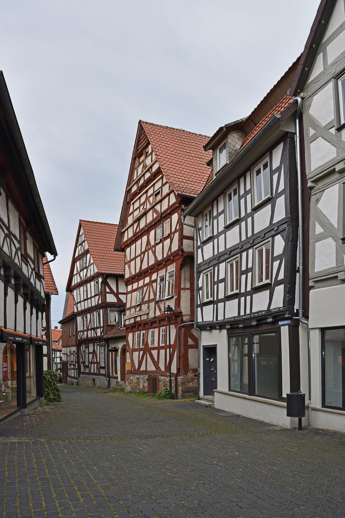 Fachwerkhäuser in der Kaplaneigasse in Alsfeld