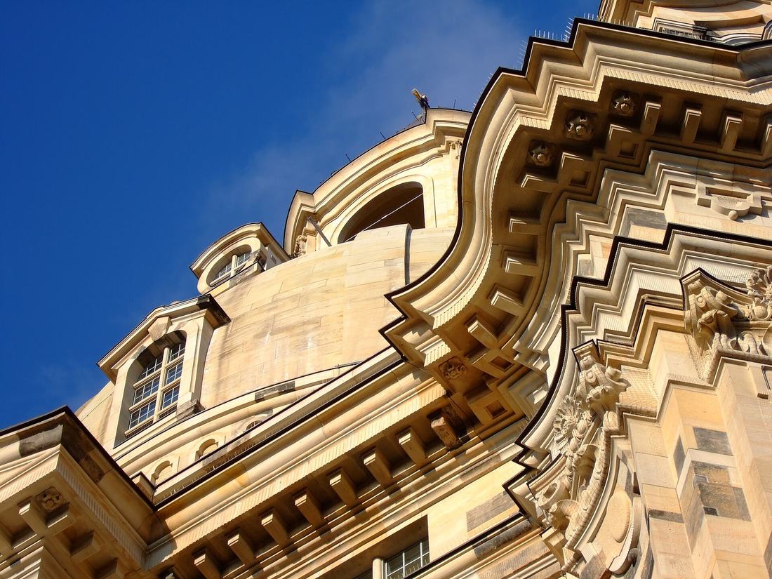 Detail der Frauenkirche in Dresden